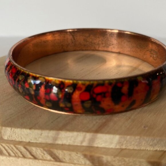 Vintage Matisse Renoir Mid Century Copper Bangle - Picture 3 of 6